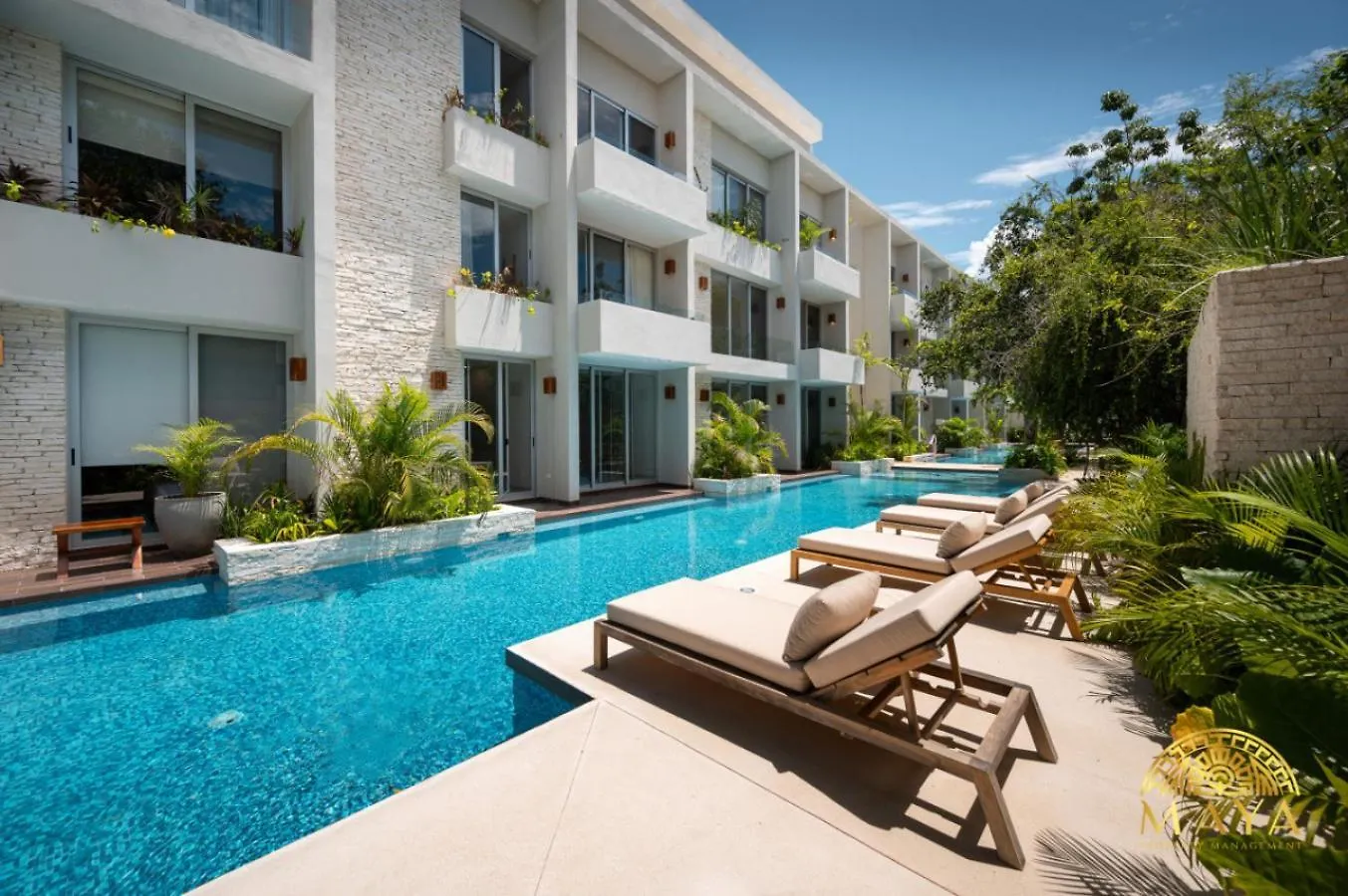 Дом отдыха Nhoa 211B Lux 1Br Condo Pool View In Aldea Zama Тулум